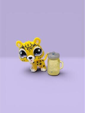 Littlest Pet Shop LPS Jaguar #415 with ball jar accessory